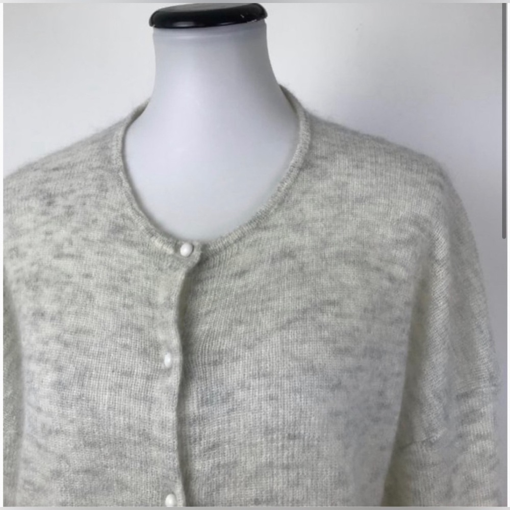 Aritzia Babaton Mohair Blend Grey Cardigan XS